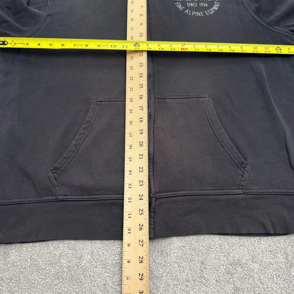 The North Face Fine Alpine Full Zip Hoodie Sweatshirt Mens XL Gray Fleece Casual